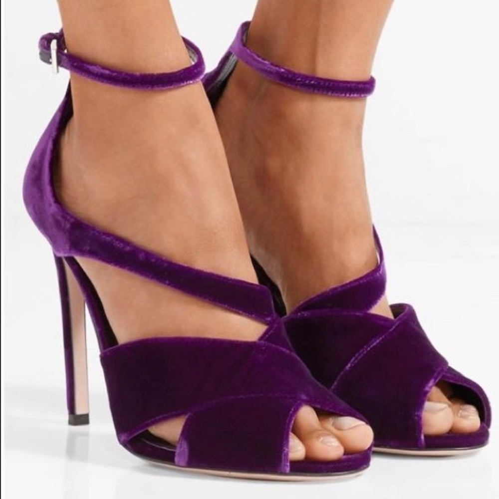 AUTHENTIC VELVET PRADA HEELS